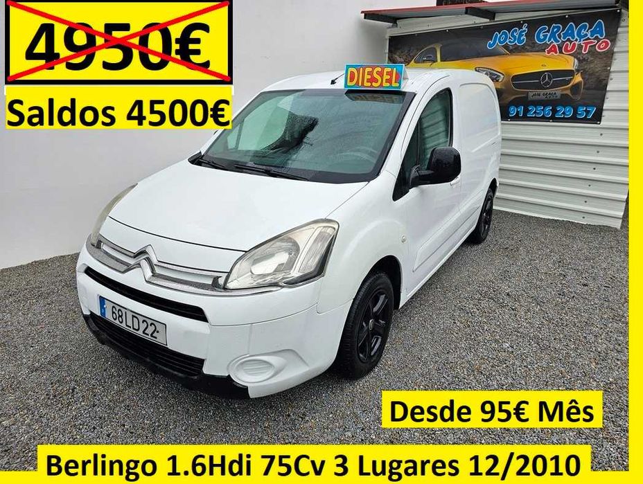 Citroën Berlingo 1.6HDi 75Cv 3 Lugares 12/2010