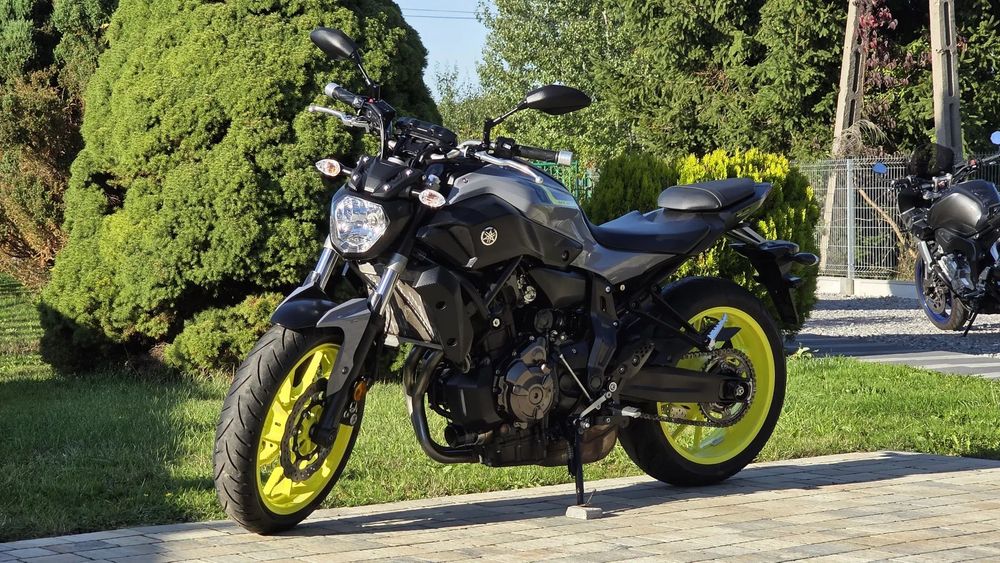Yamaha MT 07, ABS, Tylko 14400 km., Night Fluo, Bezwypadkowy, FV23%, Transport