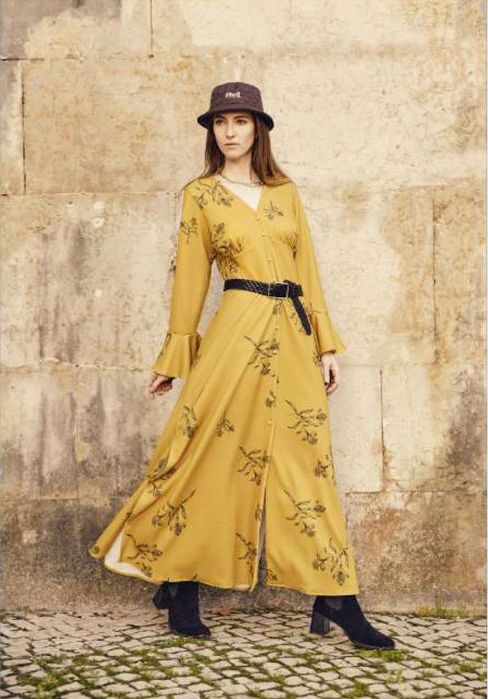 Vestidos de senhora manga 3/4