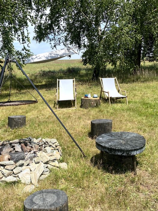 Domek  z banią z widokiem na góry  Łomnica- Góry Sowie