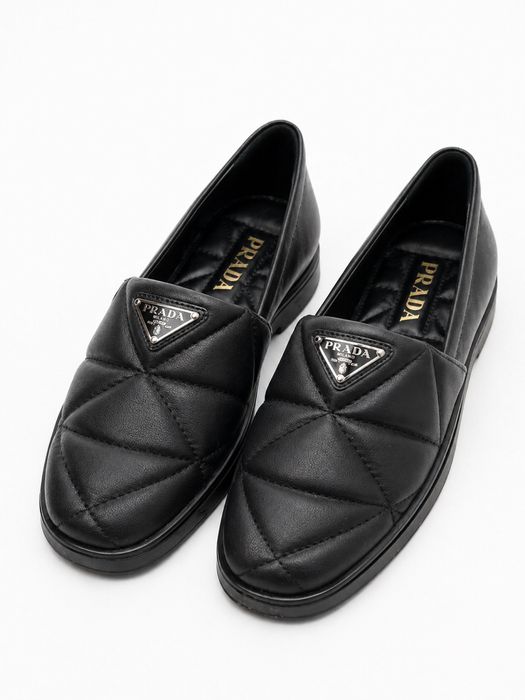 Лофери еспадрильі шкіряні Prada 37