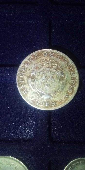 Moeda de 25 cêntimos de Costa rica de 1969