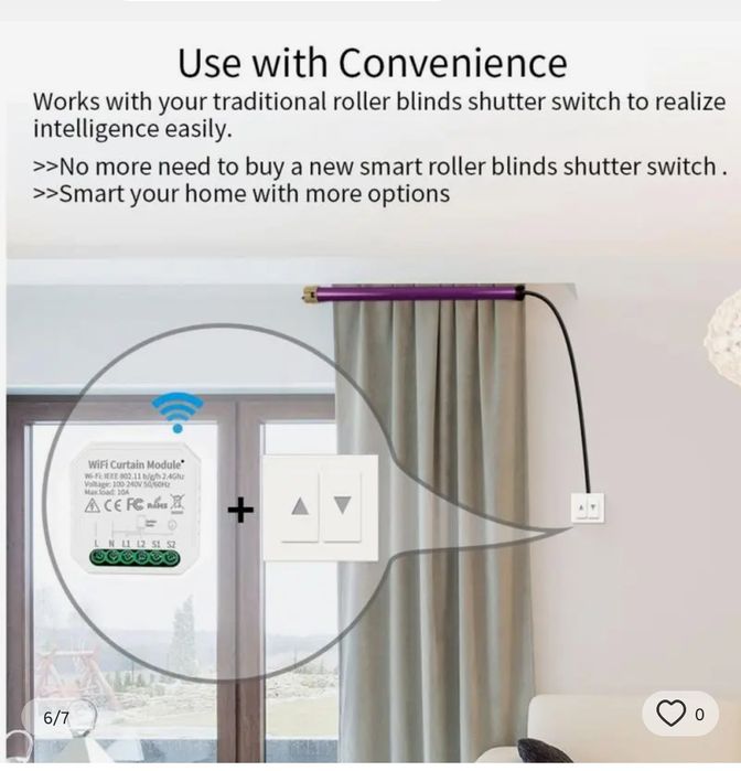 modulo estores eléctricos wifi smart house