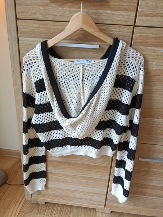 Ażurowy sweterek sweter sweter Zara