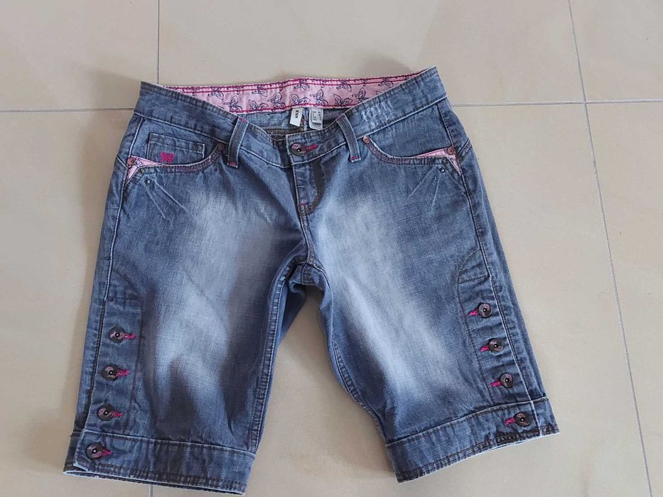 Krótkie spodenki jeans Mango roz. 40