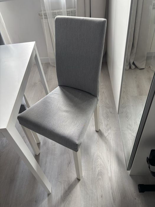 Stół rozkładany IKEA VANGSTA + 4 krzesła KÄTTIL | Komplet 120-180 cm