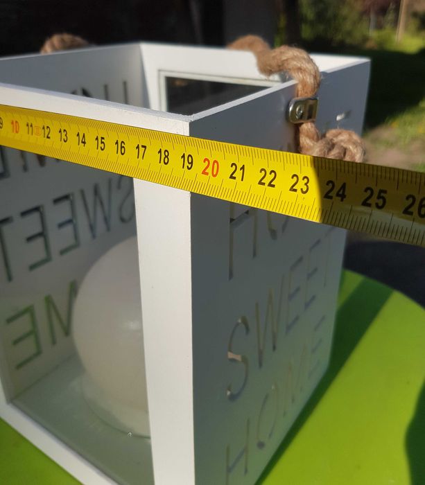 Lampion , świecznik ze świecą