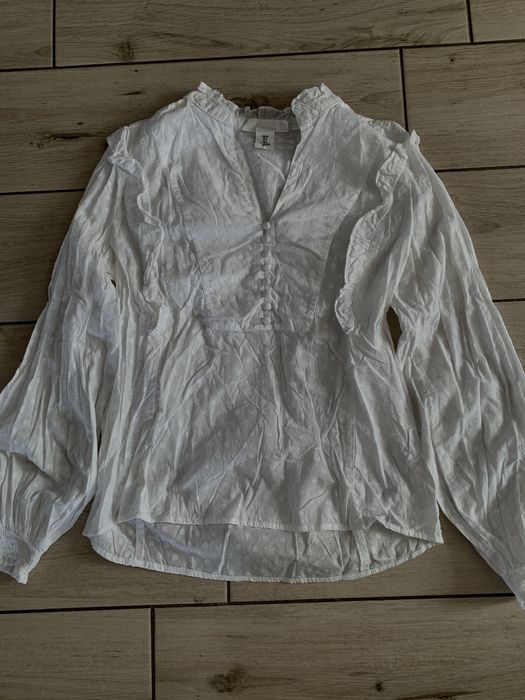 Блуза біла, бавовна, H&M
