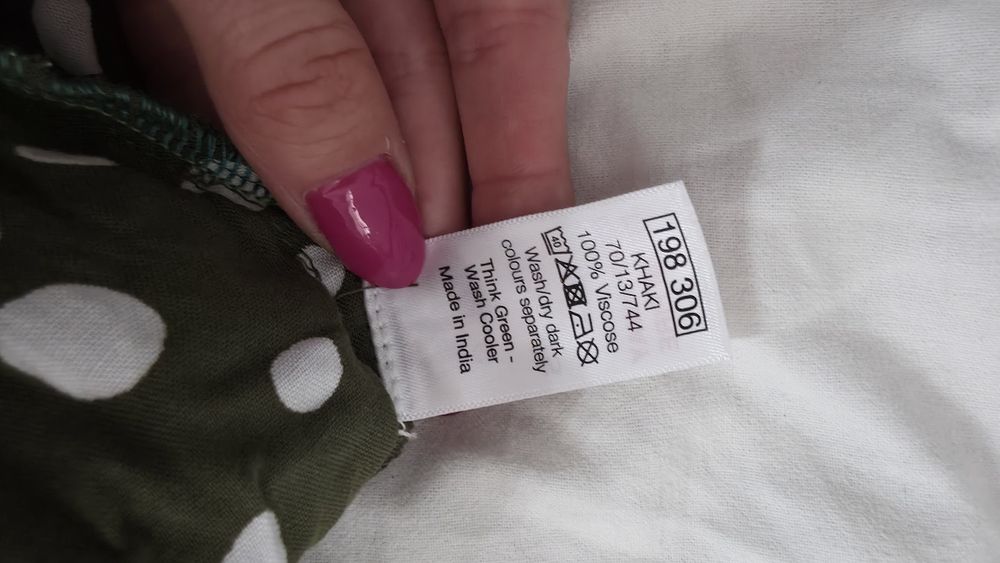 Zielony kombinezon w grochy retro vintage damski kombinezon khaki  M&C
