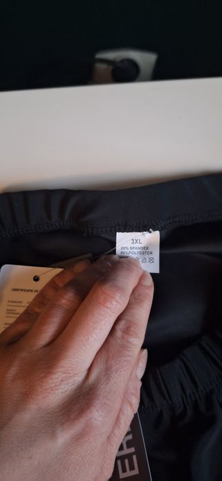 Nowe męskie spodenki kolarskie 3xl czarne