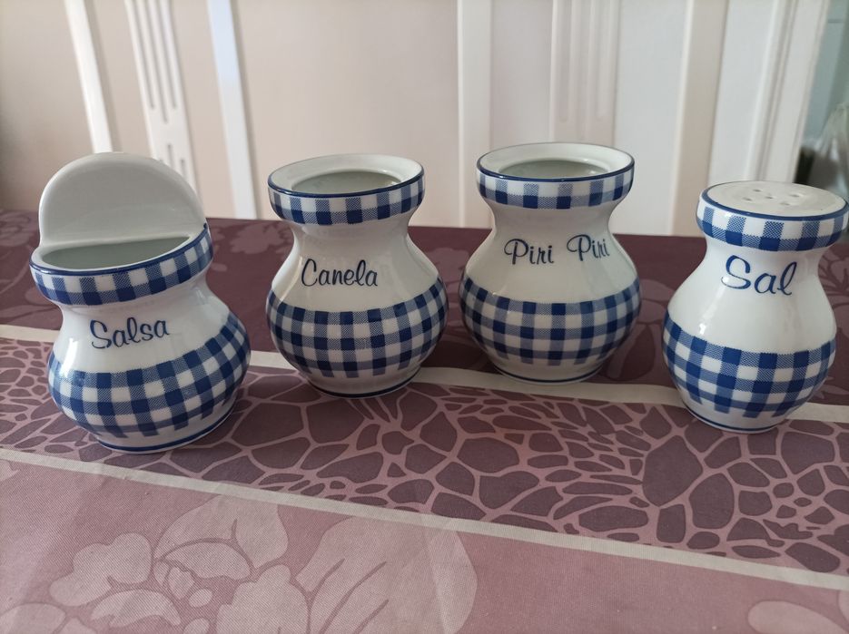 Conjunto 4 Peças Porcelana PV Porto Mós