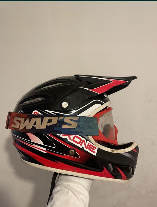 Capacete motocross tambem da para dh