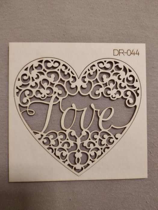 Dekor decoupage serce