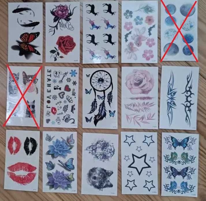 Тимчасові татуювання (40грн/шт)