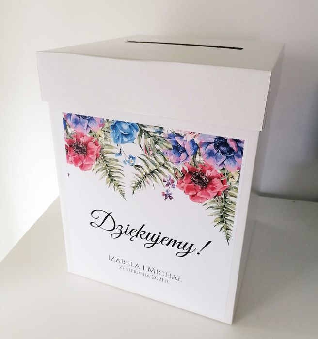 Pudełko na koperty - fiolety