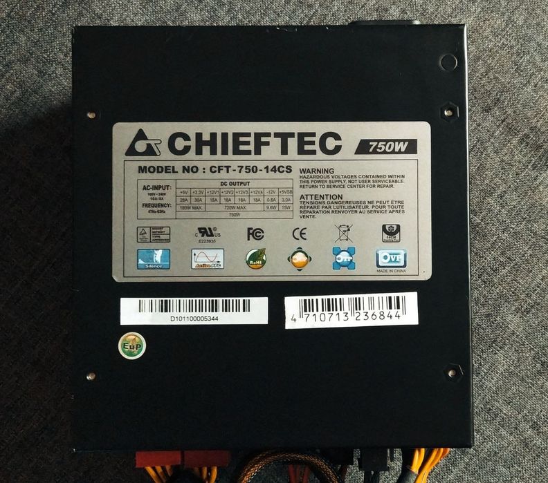 БП CHIEFTEC 750W  80PLUS Bronze блок питания 750Вт