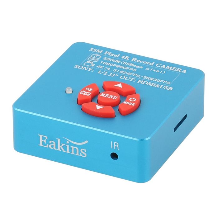 4K Мікроскоп з цифровою камерою 55MP, LED підсвічуванням та стійкою