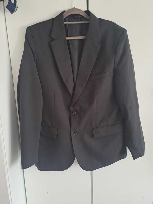 Marynarka męska czarna slim fit