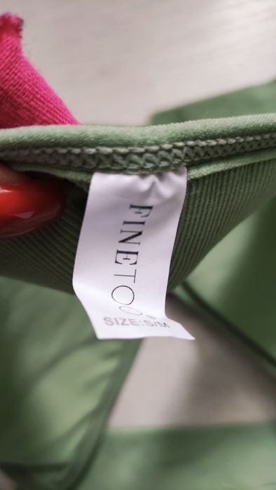 Komplet bielizny zielony nowy XS - M