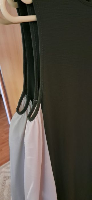 Vestido novo xl-2xl verde e beje