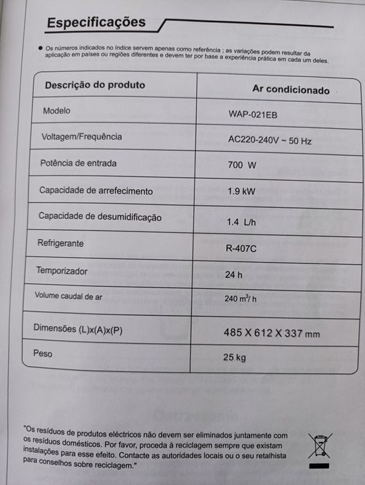 Ar condicionado usado