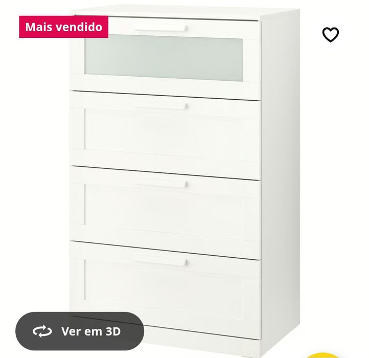 Comoda alta branca Ikea