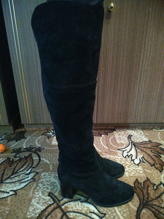 Замшеві сапоги натуральні