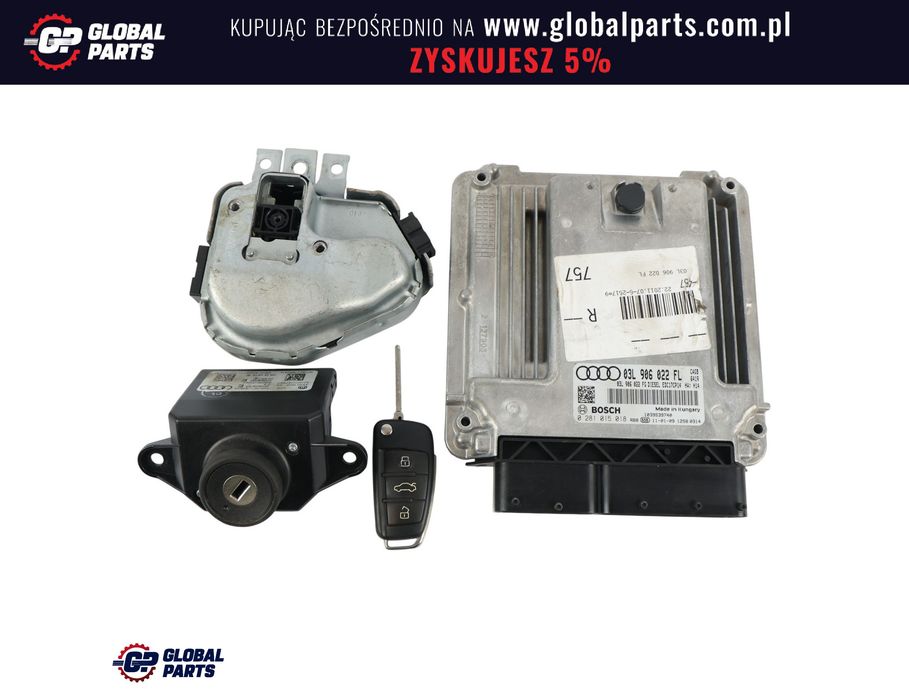 Audi A6 C6 2.0 TDI 233HP CAGB Komputer Silnika ECU 03L906022FL Zestaw