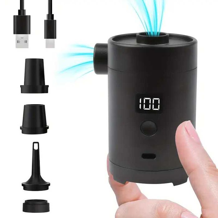 Elektryczna pompka do materaca piłki basenu akumulatorowa usb