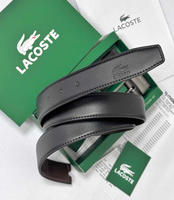 Ремінь Lacoste Натуральна шкіра — zdjęcie 4