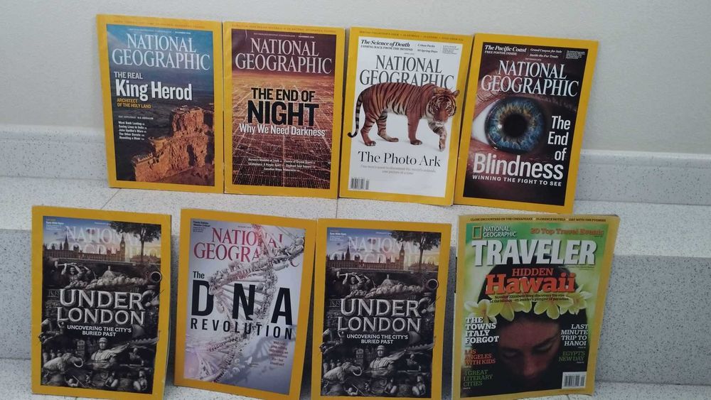 8 Revistas National Geographic (Edições de 2008 e 2016)