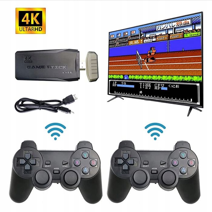 Konsola retro tv gra telewizyjna 2 pady 20300 gry 64GB