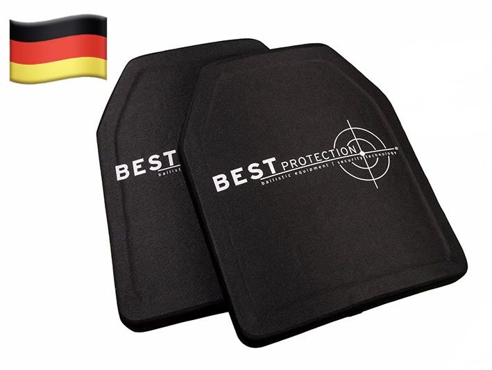 Керамічні бронеплити BEST PROTECTION GERMANY 6 клас захисту вага 2,7кг розмір 25/30. Пара - 12500 грн. Сертифікати балістичних випробувань надаємо.