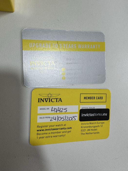 Relogio invicta garantia 3 anos