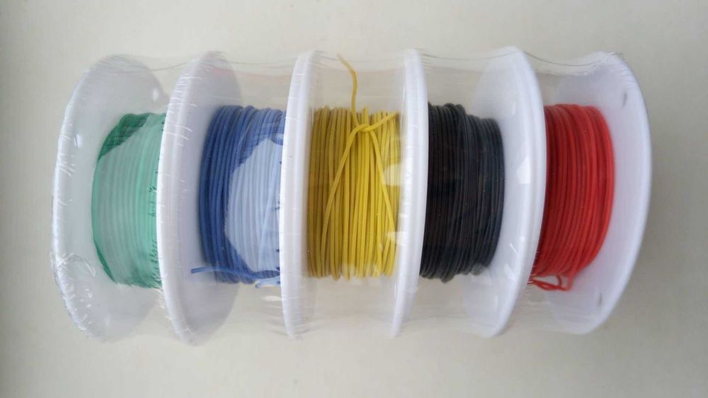 100 м 30AWG многожильный супер гибкий силиконовый провод 5 цветов 20 м