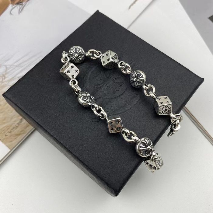 Срібний браслет на руку Хром Хартс | Браслет Chrome Hearts