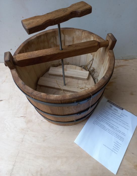 Beczka dębowa węgierska 25 litrów Kiszienie kapusty Manufaktura Polska