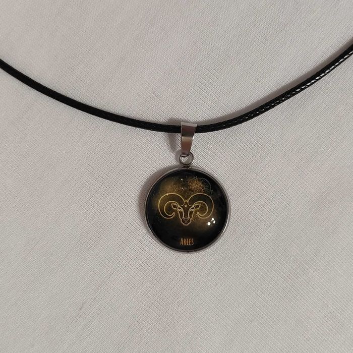 N138 Naszyjnik Baran Znak Zodiaku Handmade