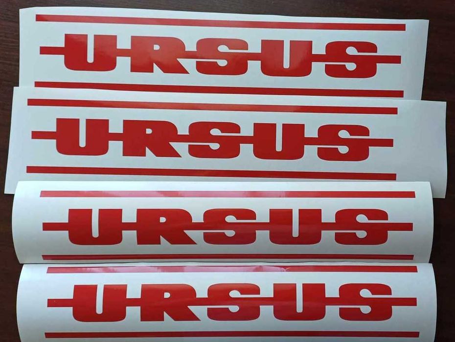 Naklejki koparka ciągnik traktor przyczepa rozrzutnik ładowarka URSUS