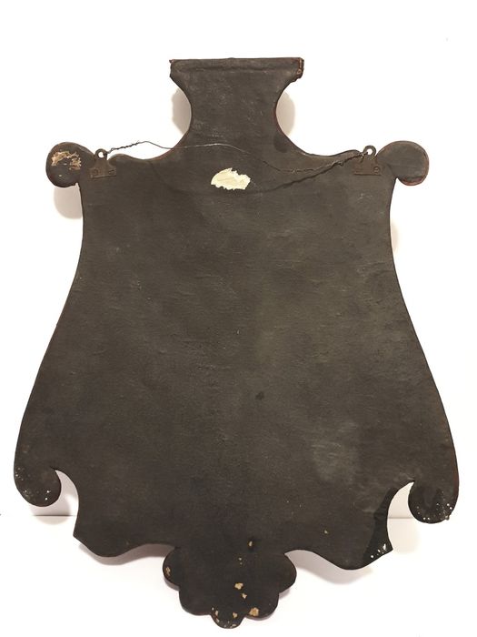 Lindo antigo espelho de toilete Arte Nova de suspensão mural