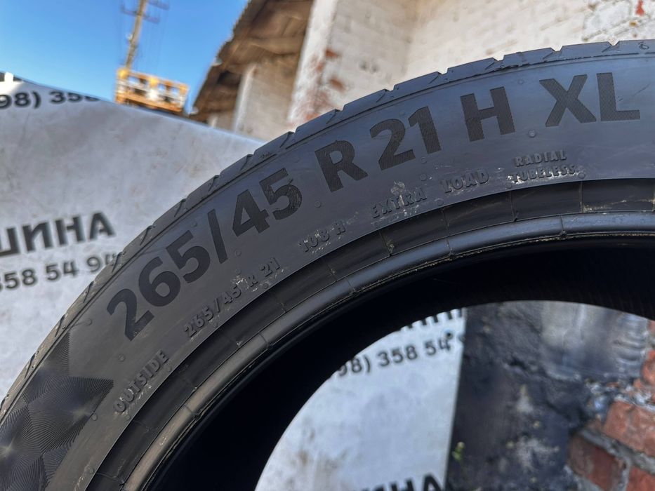 Шина 265/45 R 21 Continental PremiumContact 6. Одне колесо. Розпаровка.