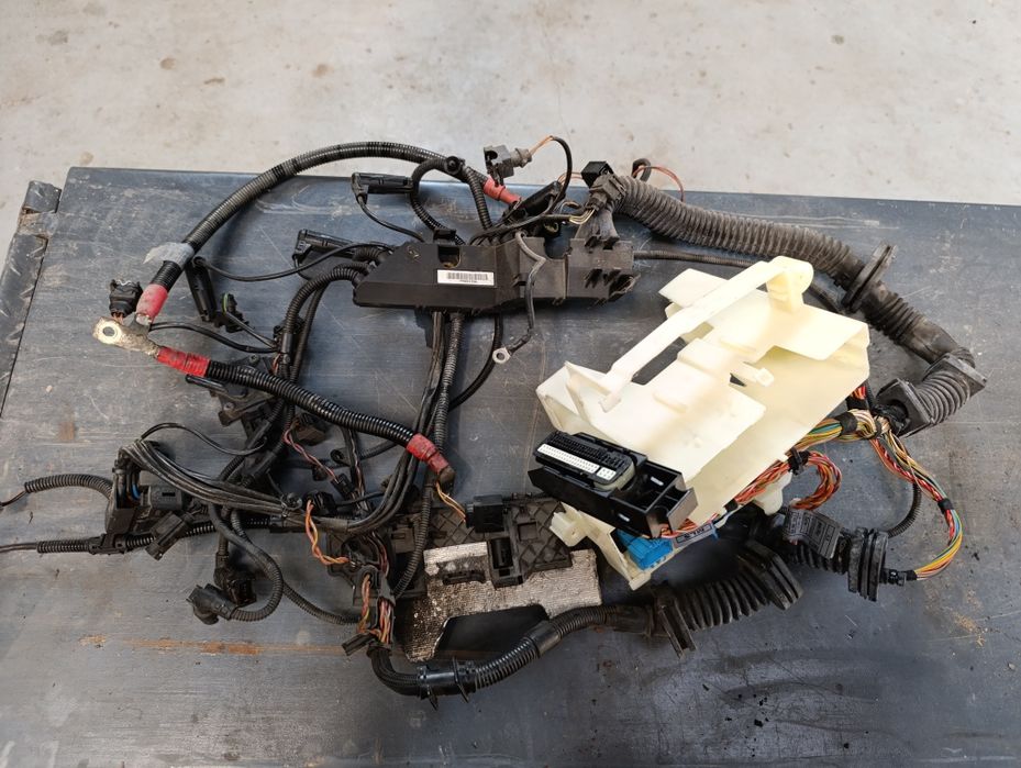 BMW E60 m47 wiązka, instalacja silnika