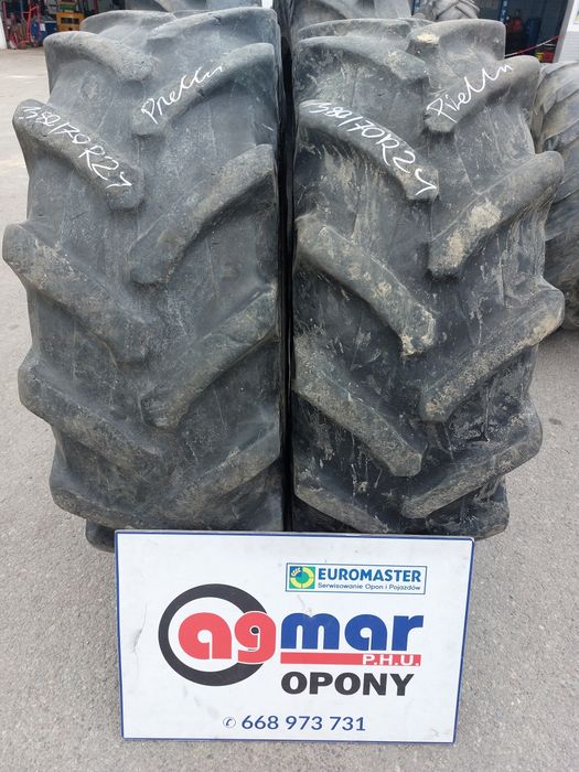 380/70R24 Pirelli opony używane rolnicze para