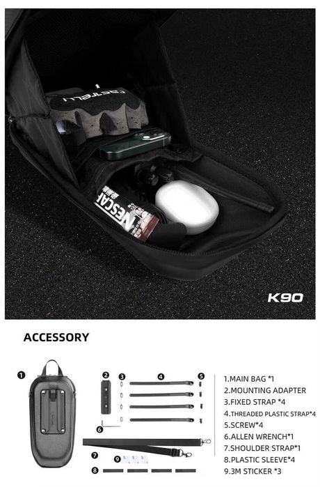 Bolsa Rhinowalk à Prova de Água para Trotinete