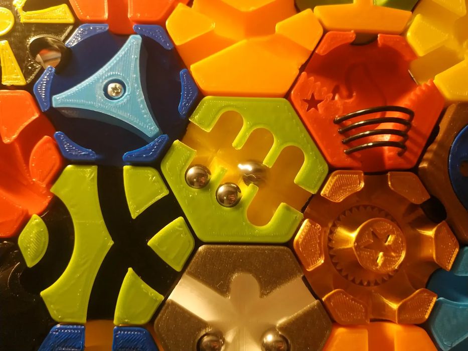 Peça "Hextraction" de 6 Furos para Jogo de Tabuleiro