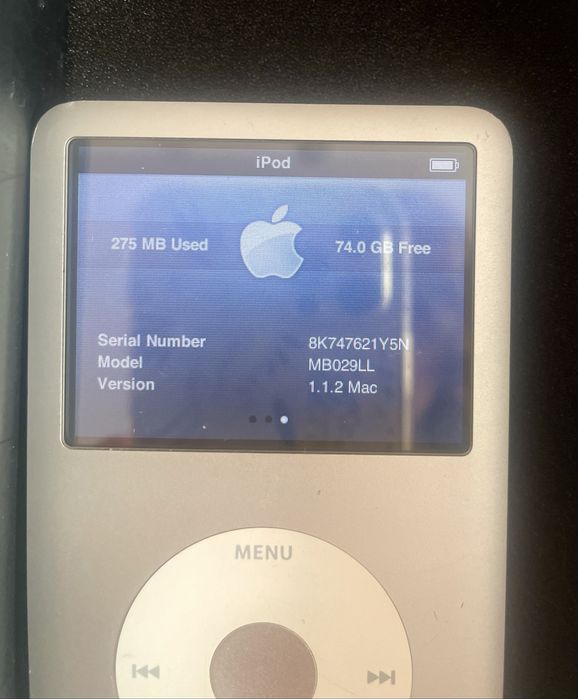 Apple Ipod classic Silver 80GB 6th gen A1238 MB029LL/A mp3 плеєр