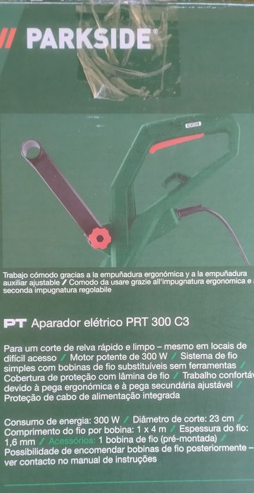 Aparador de relva Parkside + bobines de fio