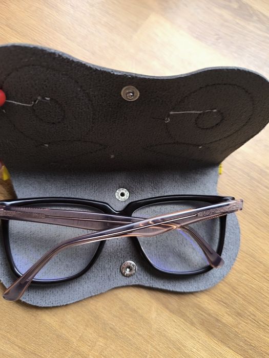 Nowe etui eko skóra sowa na okulary karabińczyk zapięcie do paska