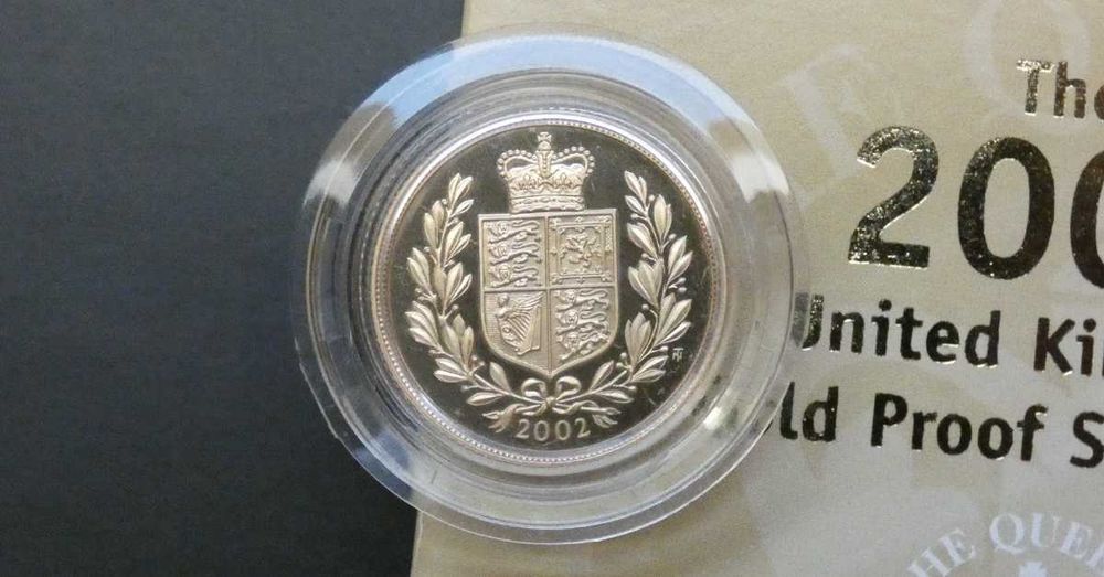 2002 Libra Ouro Proof Jubileu c/ Caixa e Certificado