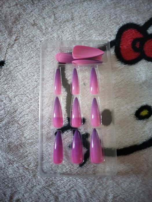 Zestaw paznokci tipsów press on ombre